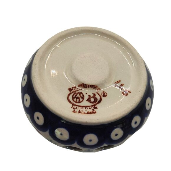 Polish Pottery Boleslawiec Mosquito #P4859A Handmade 3.5" Ceramic Mini Heater - Picture 5 of 11